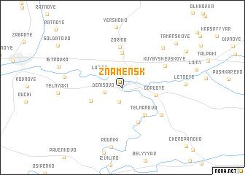 Znamensk (Russia) Map – Nona, Znamensk, Russia, Closed  City, Omsk  Region