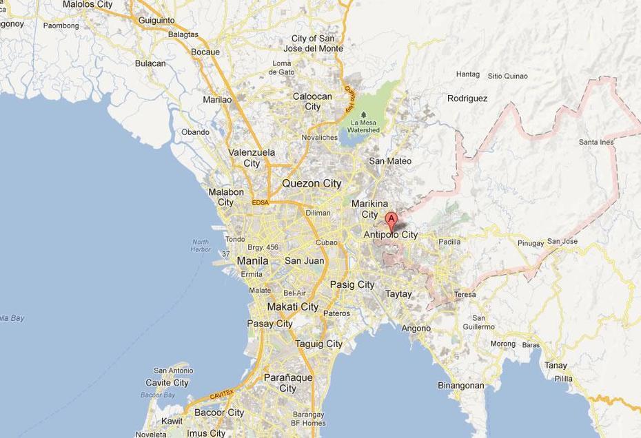 Antipolo Map And Antipolo Satellite Image, Antipolo, Philippines, Antipolo Rizal, Baler Philippines