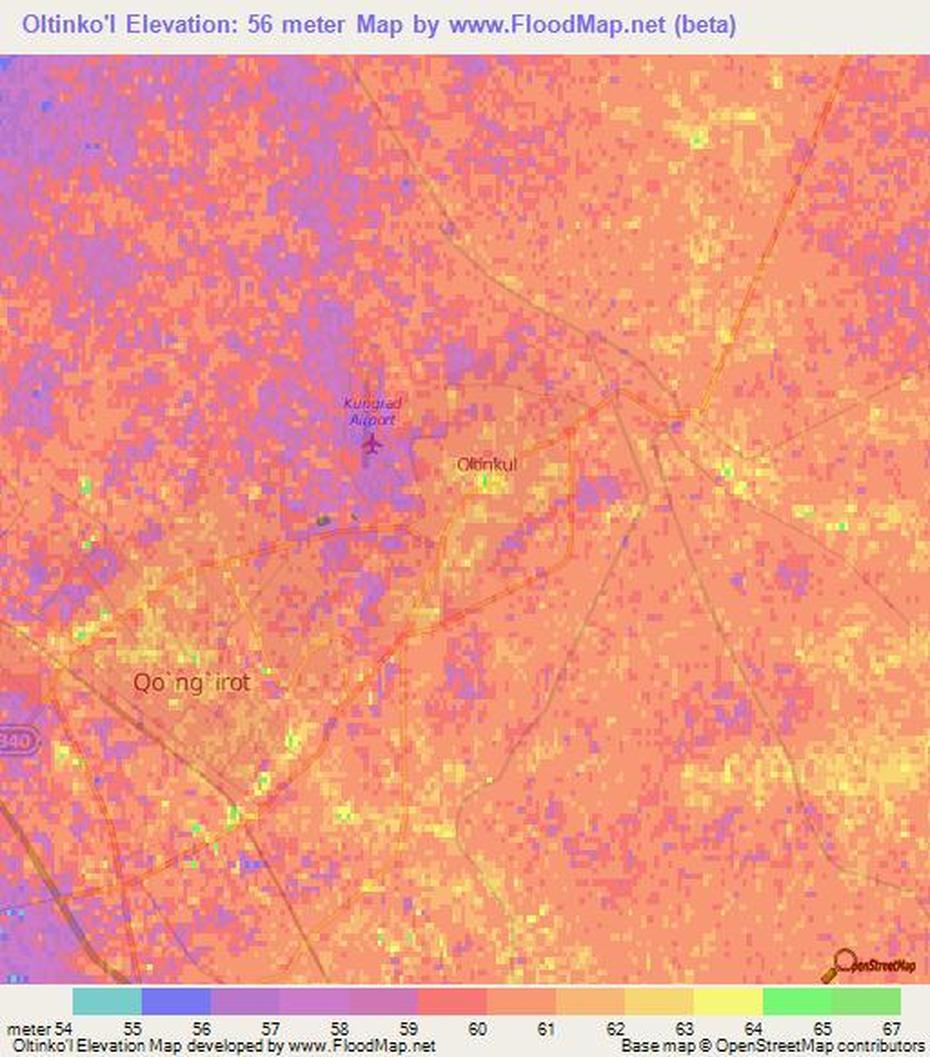 B”Elevation Of Oltinkol,Uzbekistan Elevation Map, Topography, Contour”, Oltinko‘L, Uzbekistan, Uzbekistan Asia, Uzbekistan On World