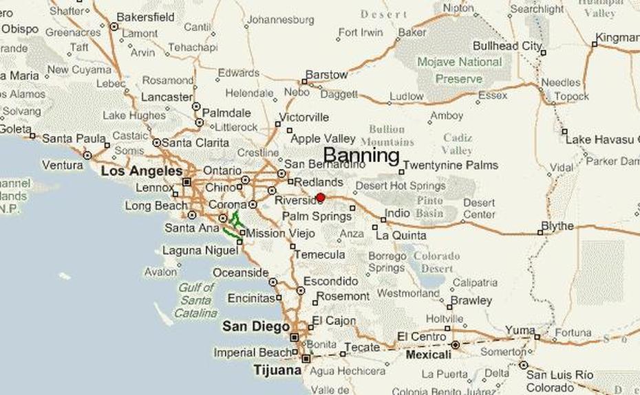 Banning California, Street  Of Banning Ca, Guide, Banning, United States
