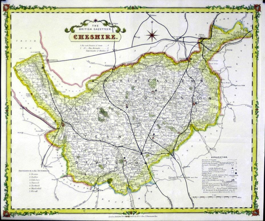 Jonathan Potter: Map : Cheshire, Cheshire, United States, Showing United States, United States  Color