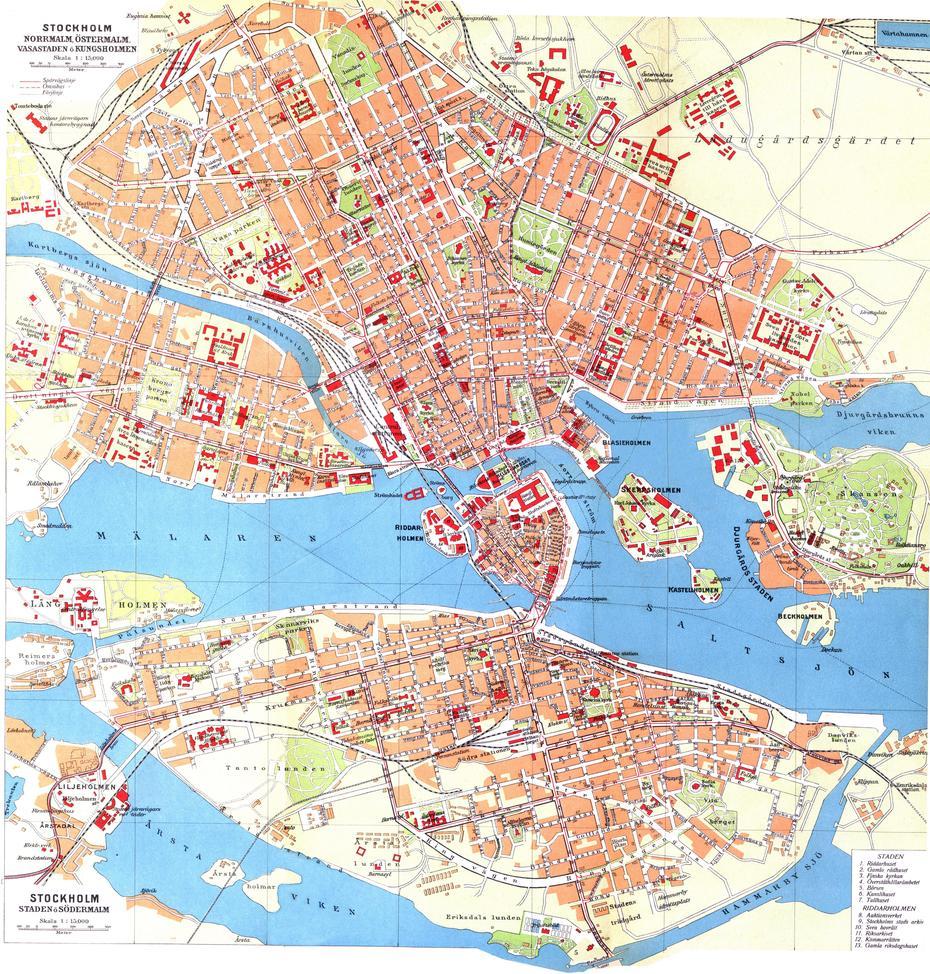 Large Detailed Old Map Of Stockholm City. Stockholm City Large Detailed …, Stockholm, Sweden, Stockholm City, Sweden  Google