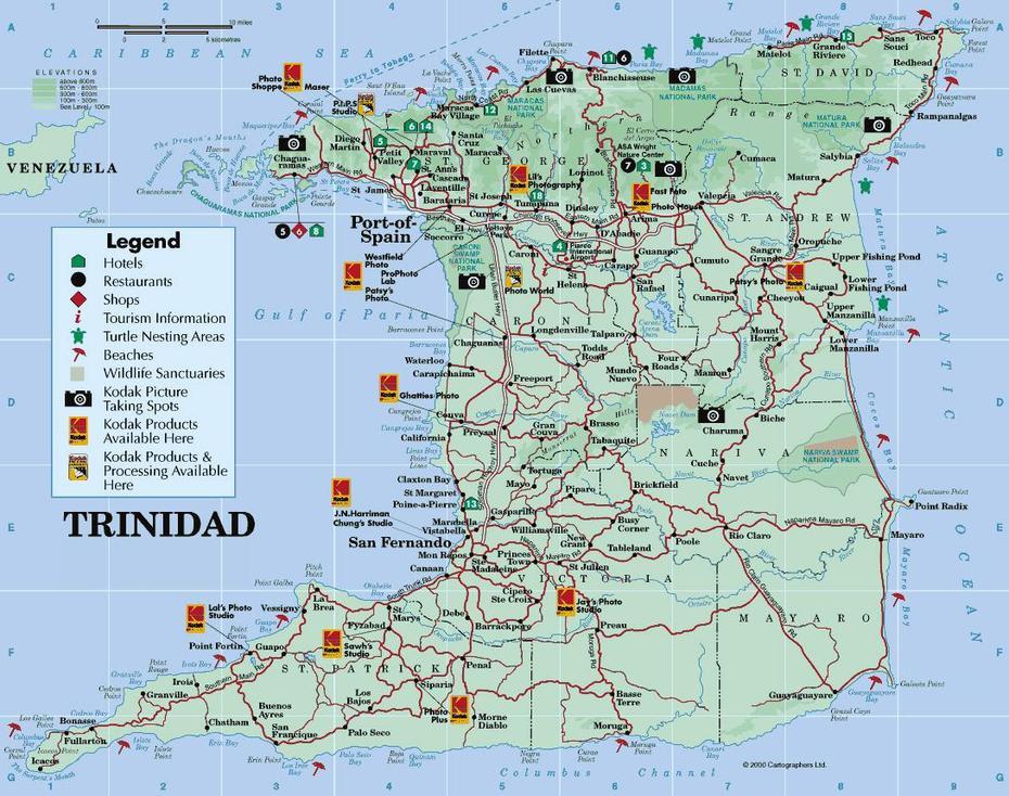 Large Detailed Road And Tourist Map Of Trinidad Island. Trinidad Island …, Trinidad, Philippines, Trinidad Rivers, Trinidad Valley