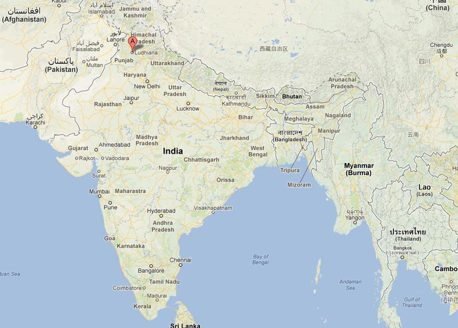 Ludhiana Map – India, Ludhiāna, India, Rajpura, Charsadda