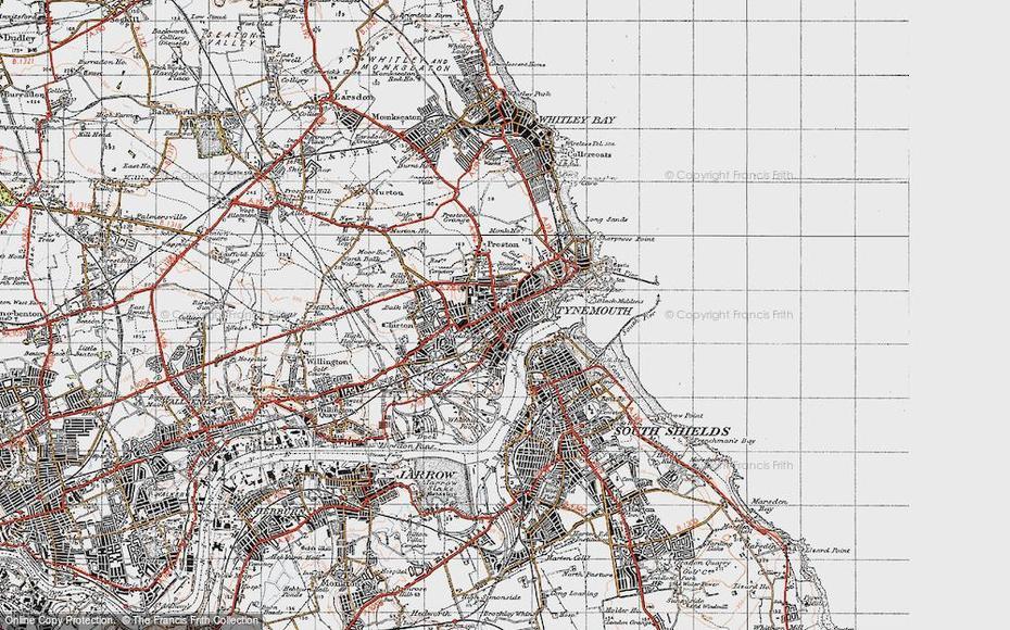 Map Of North Shields, 1947 – Francis Frith, North Shields, United Kingdom, United Kingdom Sports, United Kingdom Coat Of Arms