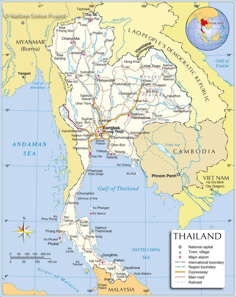 Map Of Thailand Image – Maps Of The World, Tha Yang, Thailand, Thailand  Provinces Cities, Chonburi Thailand