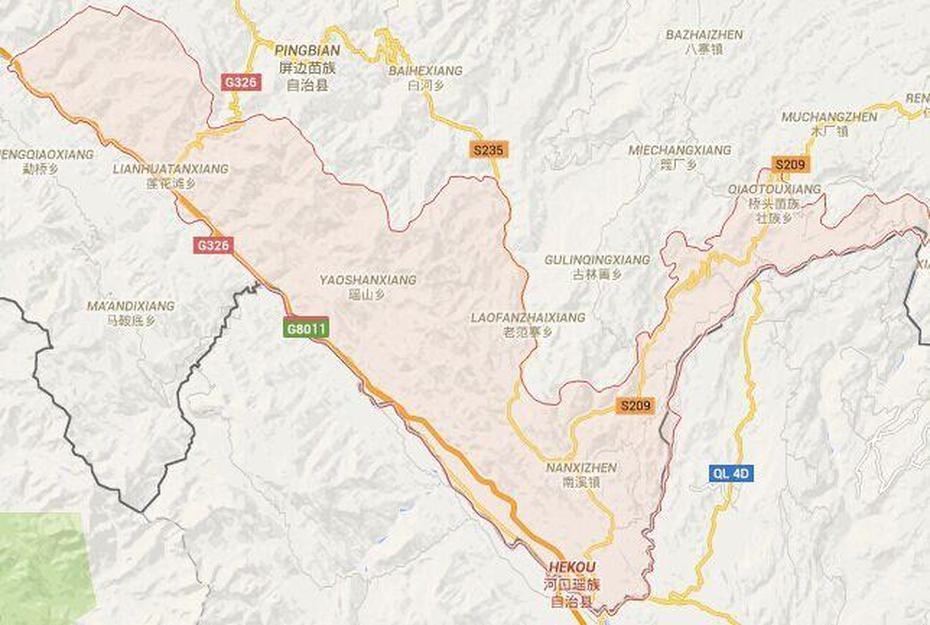 Maps, Map,Maps Of , Tour Map, Travel Map,China Maps, Attractions Map …, Hekou, China, Yunnan  Valley, Xishuangbanna  Yunnan