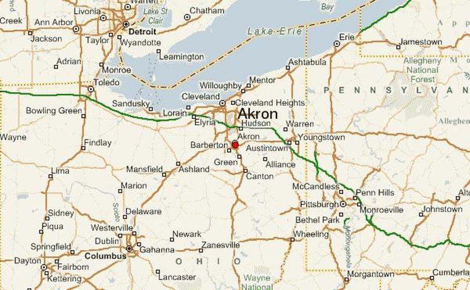 United States America  Usa, United States  Simple, Location Guide, Akron, United States