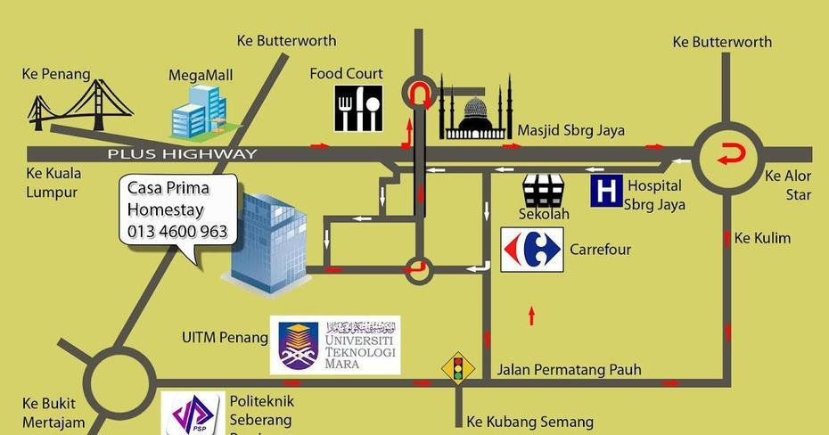 Casa Prima Homestay, Penang @ Seberang Jaya: Maps/ Link, Seberang Jaya, Malaysia, Seberang Perai Tengah, Smk Seberang Jaya