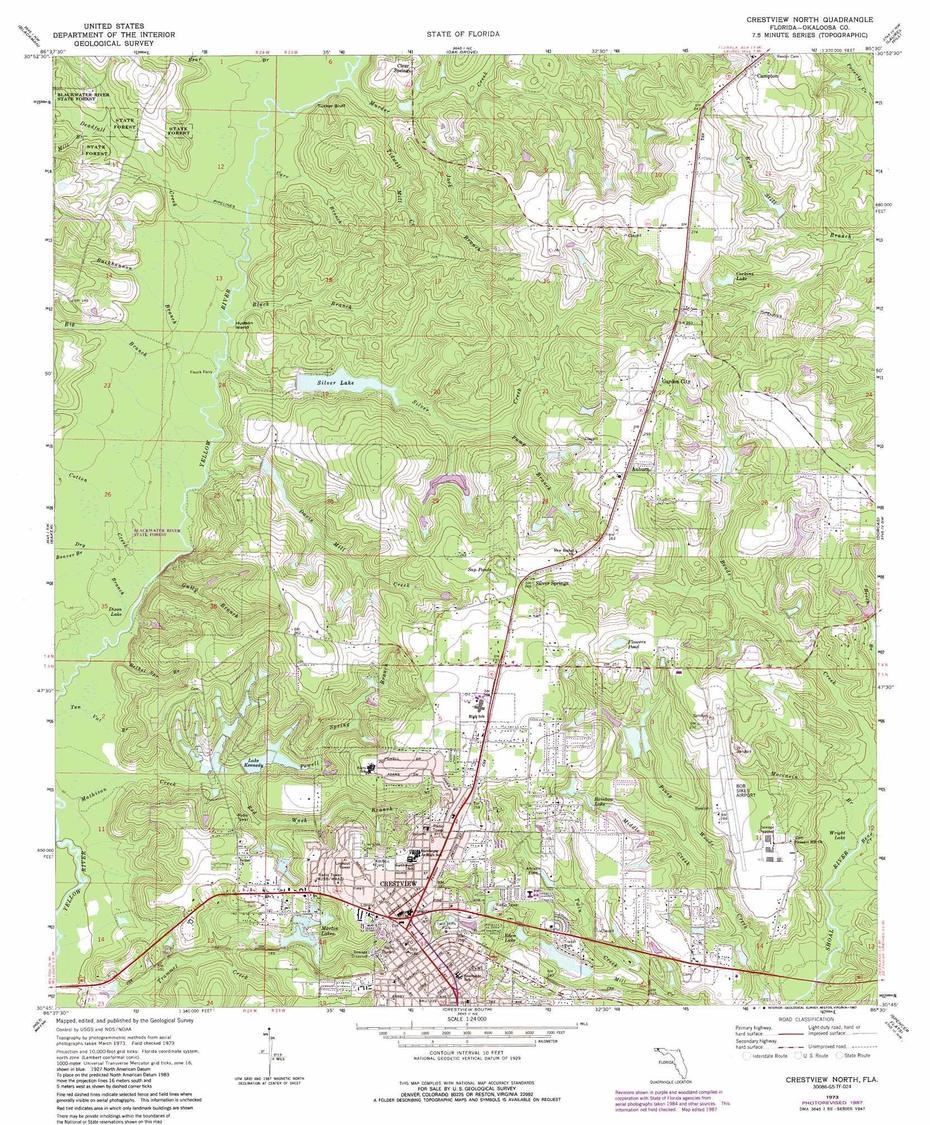 Crestview North Topographic Map, Fl – Usgs Topo Quad 30086G5, Crestview, United States, Destin Florida, Crestview Hills Ky