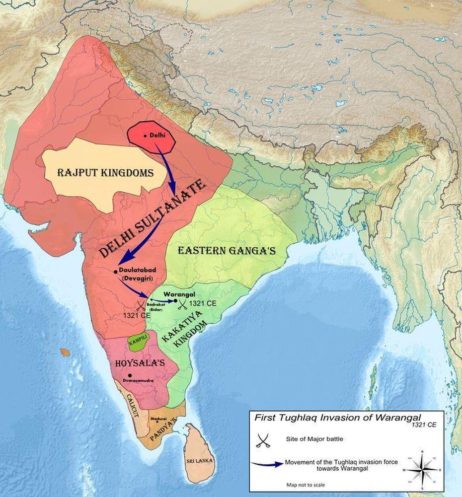 First-Tughlaq-Invasion-Warangal-1321 | Ancient India Map, Indian …, Umarga, India, Wwe Wrestler  Umaga, Moreno Valley  College Logo