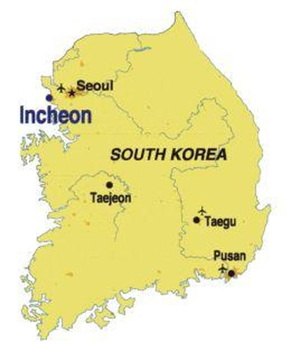 Image From Http://Citiviu/Show/Incheon-Map-103.Gif. | Incheon …, Incheon, South Korea, South Korea Road, South Korea Tourist