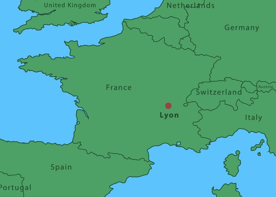 Map Of Lyon City 165915 Vector Art At Vecteezy, Lyon, France, Lyon City, Lyon Attractions