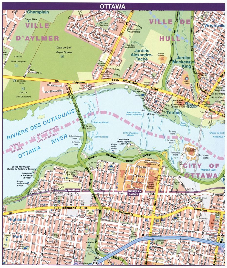 Map Ottawa, Ontario Canada.Ottawa City Map With Highways Free Download, Ottawa, Canada, Ottawa City, Ottawa River Canada