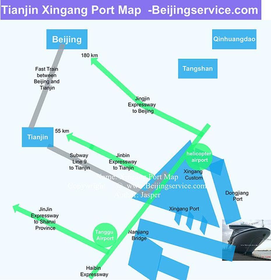 Map Of Xingang Port China – 88 World Maps, Xingang, Taiwan, Tientsin, Qingpu