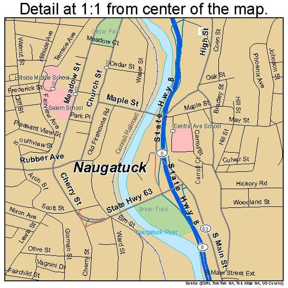 Naugatuck Connecticut Street Map 0949880, Naugatuck, United States, Street  Of Naugatuck Ct, Naugatuck Forest Trail