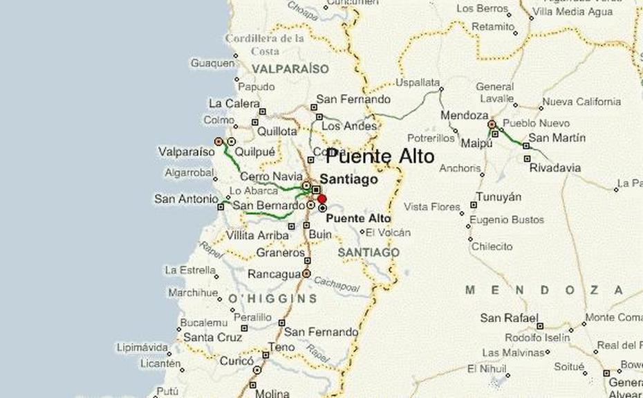 Puente Alto Map, Puente Alto, Chile, Imágenes De Alto, Cerro  Ballena