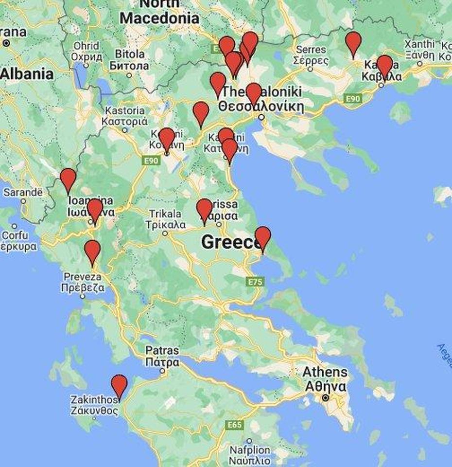 Refugee Camps In Northern Greece – Google My Maps, Giannitsá, Greece, Greece  With Cities, Greece Tourist Attractions