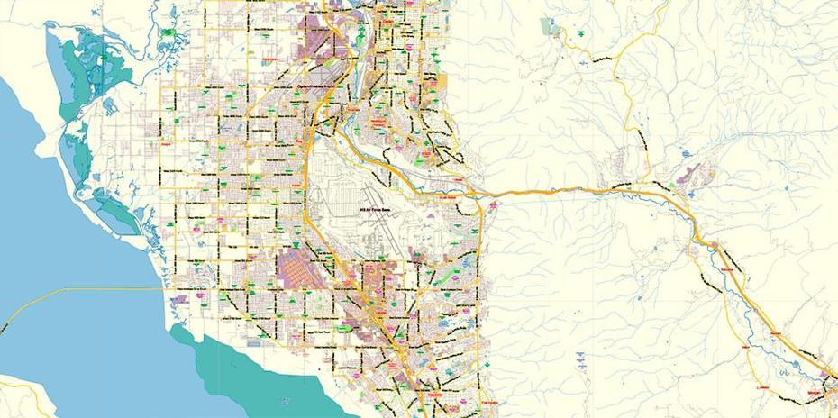 Salt Lake City Utah Us Pdf Map Vector Exact City Plan Low Detailed …, Salt Lake City, United States, Salt Lake City Downtown, United States  Michigan