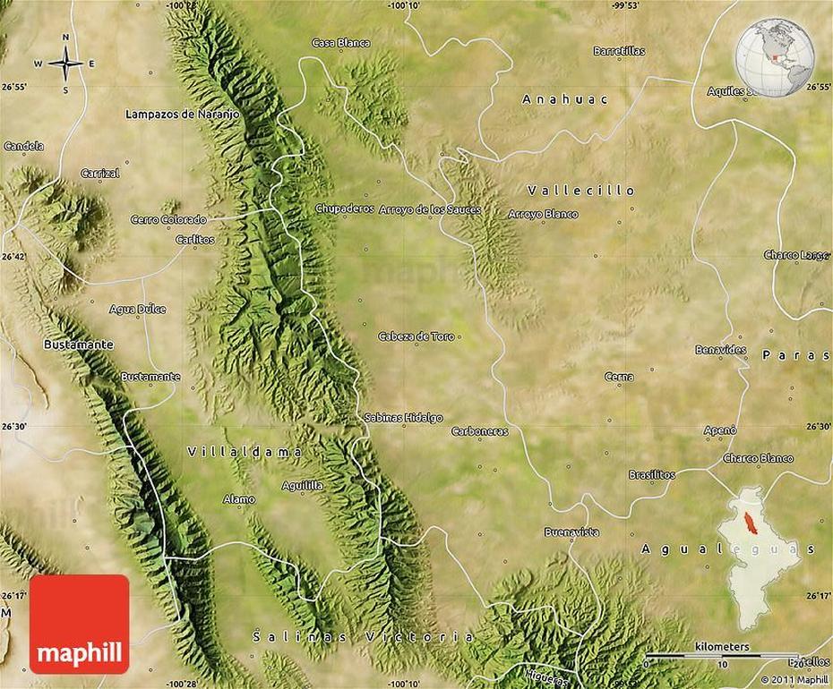 Satellite Map Of Sabinas Hidalgo, Ciudad Sabinas Hidalgo, Mexico, Hidalgo Mexico City, Estado De Hidalgo Mexico