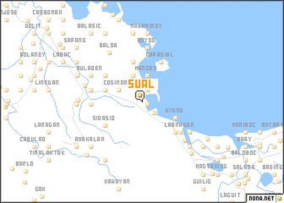 Sual (Philippines) Map – Nona, Sual, Philippines, San Mateo  Isabela, Naguilian  Isabela