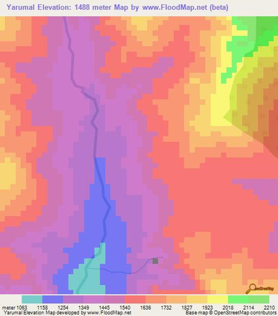 Yarumal, Colombia, Elevation , Yarumal, Colombia