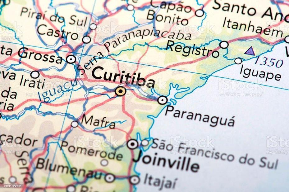 Brazil  Printable, Curitiba Location, A, Curitiba, Brazil