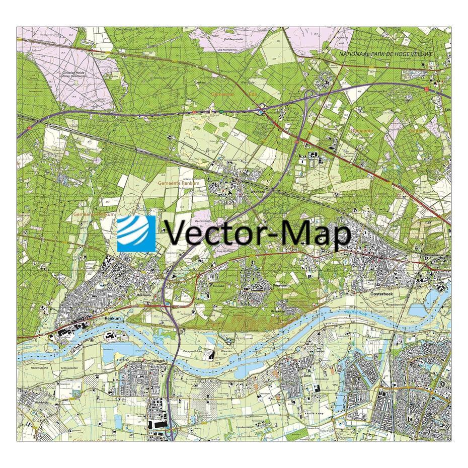 Ede Netherlands, Arnhem Netherlands, Kaart Renkum, Renkum, Netherlands