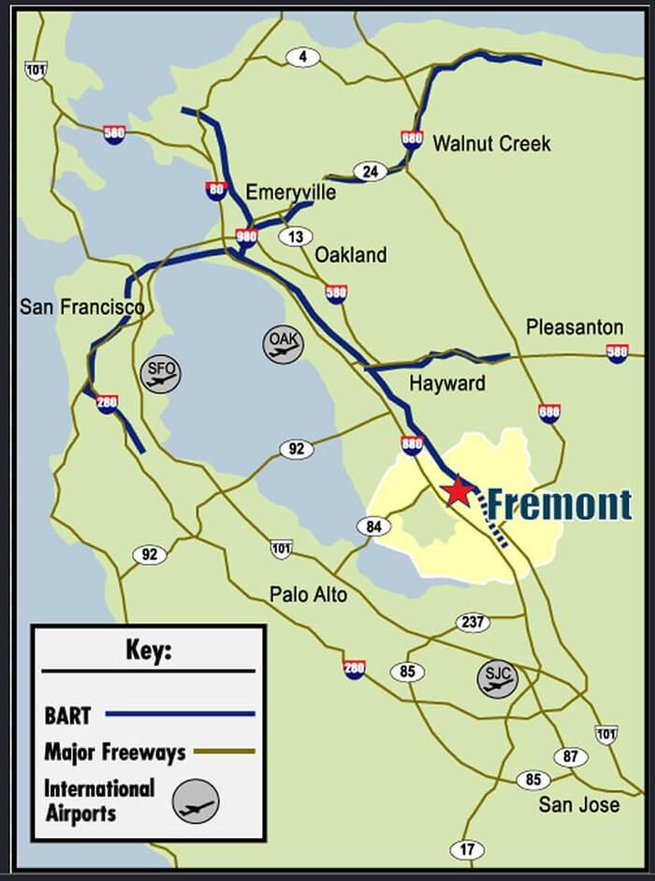 Fremont, California Map, Fremont, United States, 50 United States, United States America  Usa