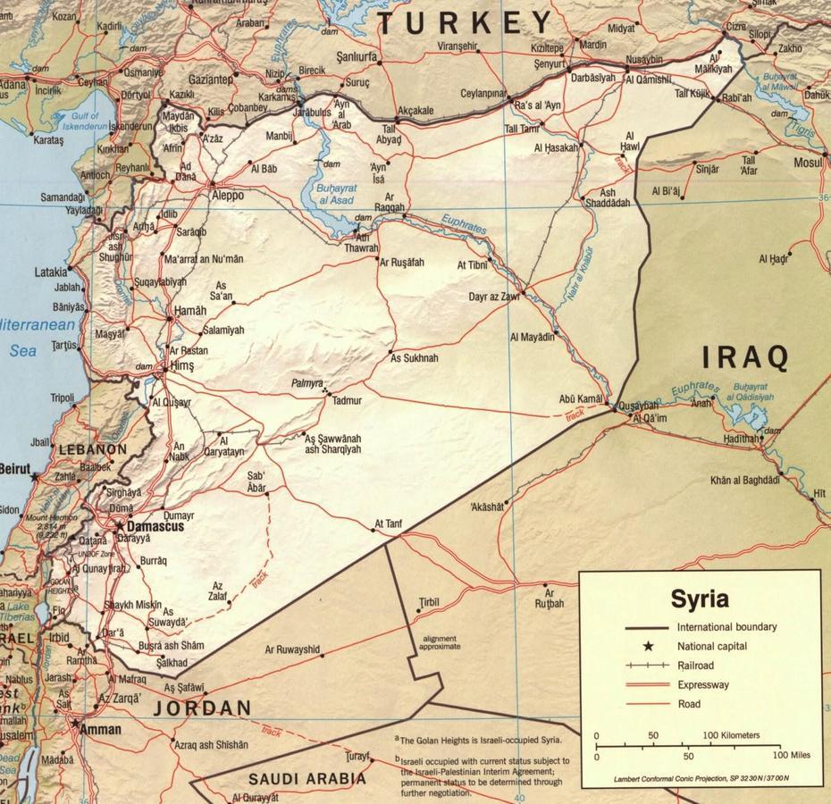 Gis Research And Map Collection: Syria Maps Available From Ball State …, Aş Şanamayn, Syria, Of Syria Area, Northern Syria