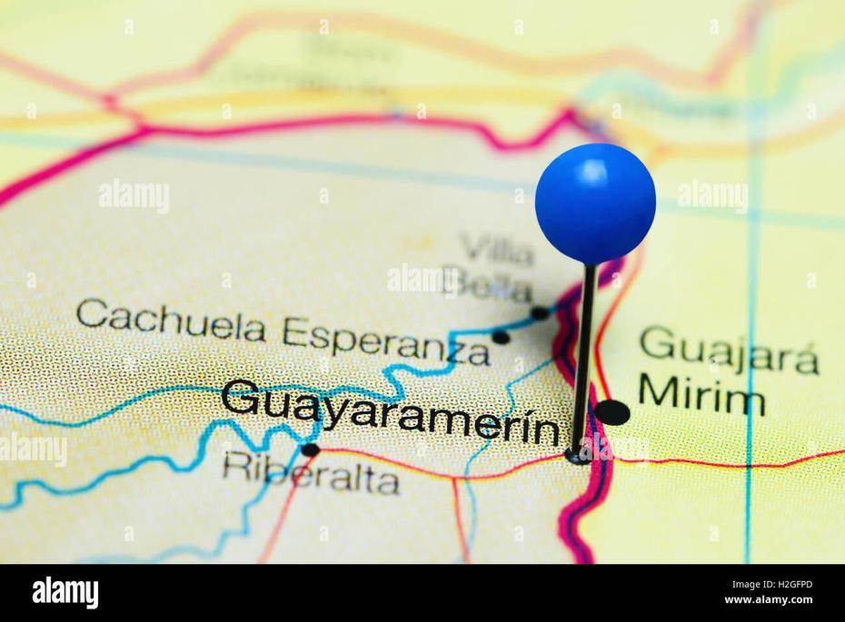 Guayaramerin Anclado En Un Mapa De Bolivia Fotografia De Stock – Alamy, Guayaramerín, Bolivia, Beni Pando Bolivia, Guajara -Mirim