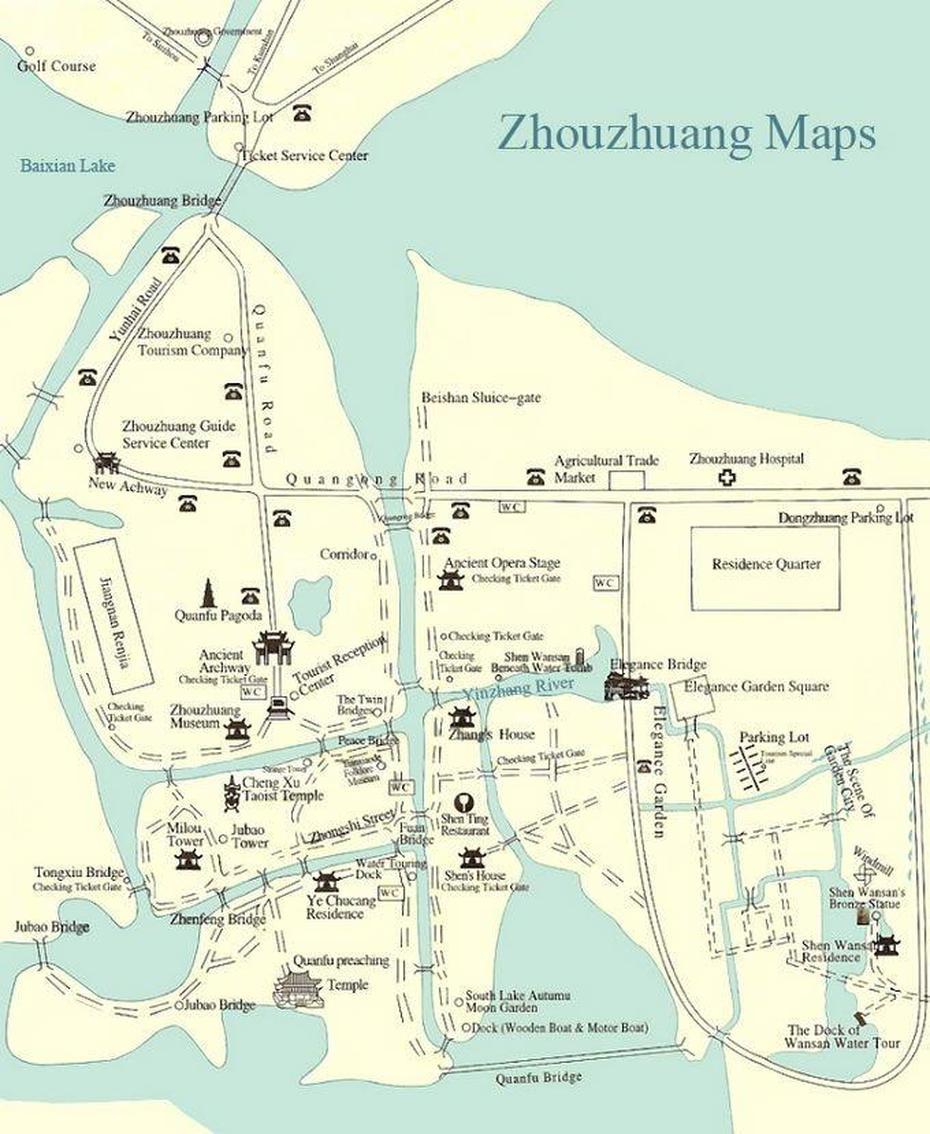 Image Result For Zhouzhuang, China Map | Map, China Map, Heart Map, Douzhuang, China, Wuhan Hubei, Of Hubei China