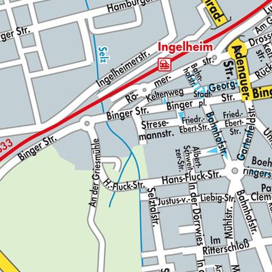 Karte Von Ingelheim Am Rhein – Stadtplandienst Deutschland, Ingelheim, Germany, Rudesheim Germany, Rheinhessen Wine