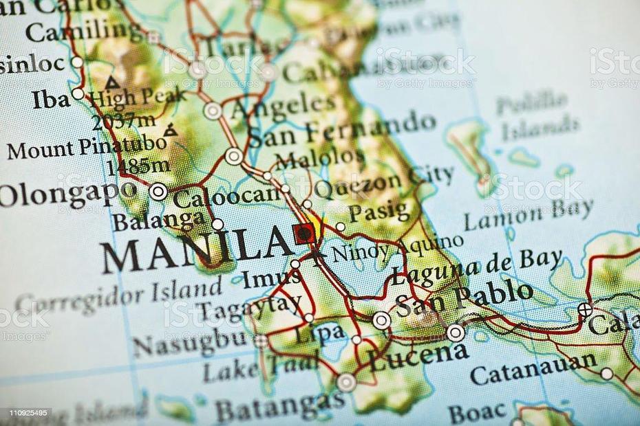 Manila Philippines Map Stock Photo – Download Image Now – Istock, Manila, Philippines, Of Philippines In Asia, Philippines City