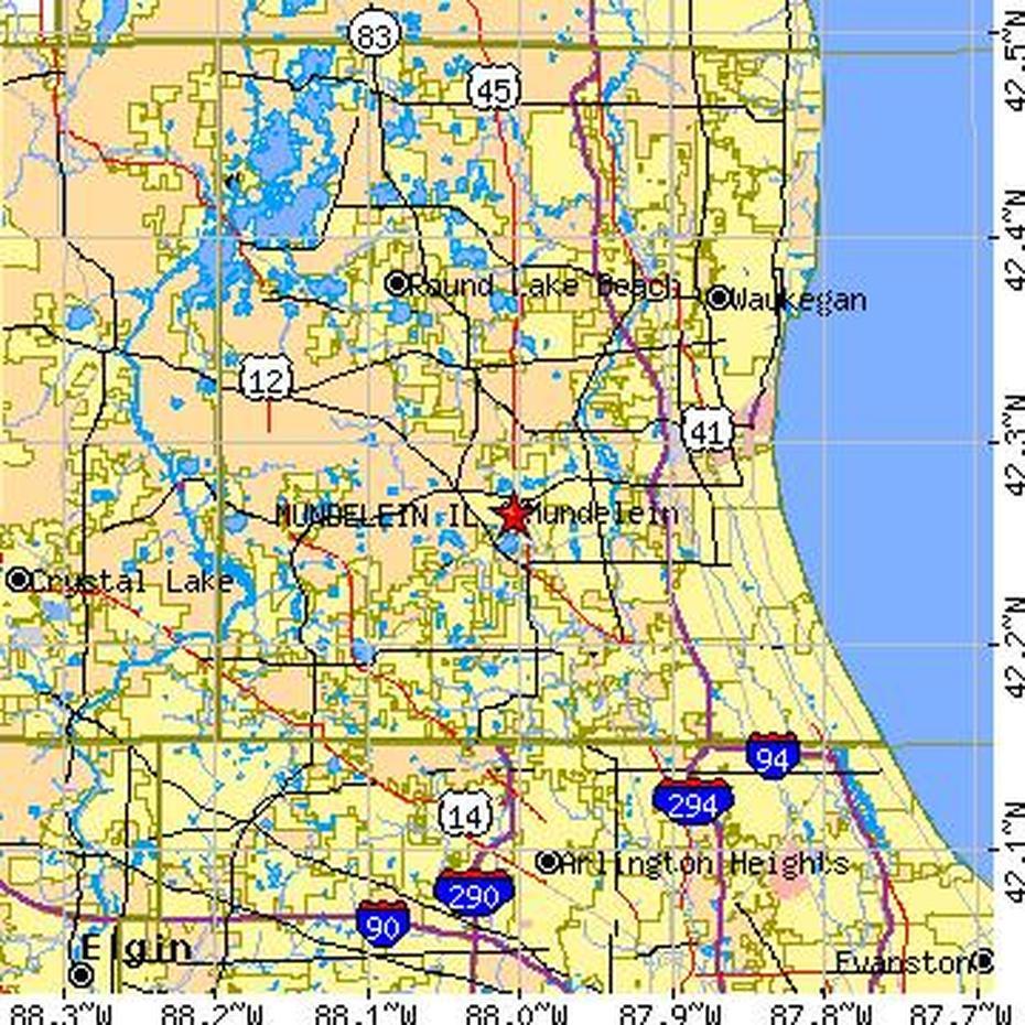 Mundelein, Illinois (Il) ~ Population Data, Races, Housing & Economy, Mundelein, United States, Schaumburg Il, Midlothian Il