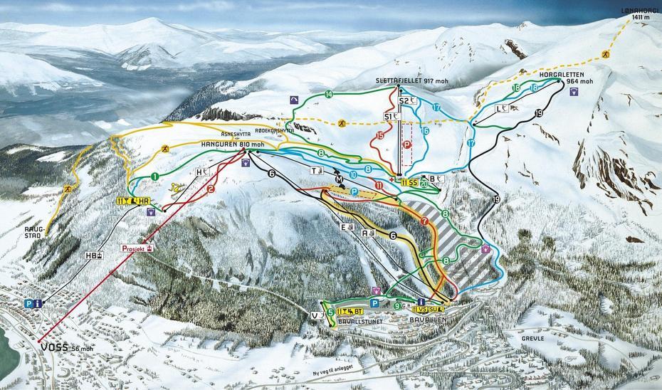 Norway Ski Resorts Map, Ski, Norway, Telemark Norway, Verbier Ski