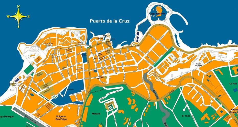 Puerto De La Cruz Map – Tenerife Guide, Puerto De La Cruz, Spain, Benalmadena Spain, Costa  Tropical