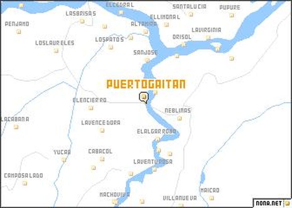 Puerto Gaitan (Colombia) Map – Nona, Puerto Gaitán, Colombia, Puerto Gaitan, La Violencia Colombia