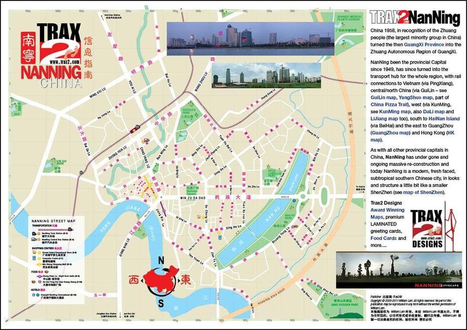 Trax2 Nanning City Tourist Guide With Map Of Nanning Capital Of Guangxi, Nanning, China, Guilin China, Guangxi China