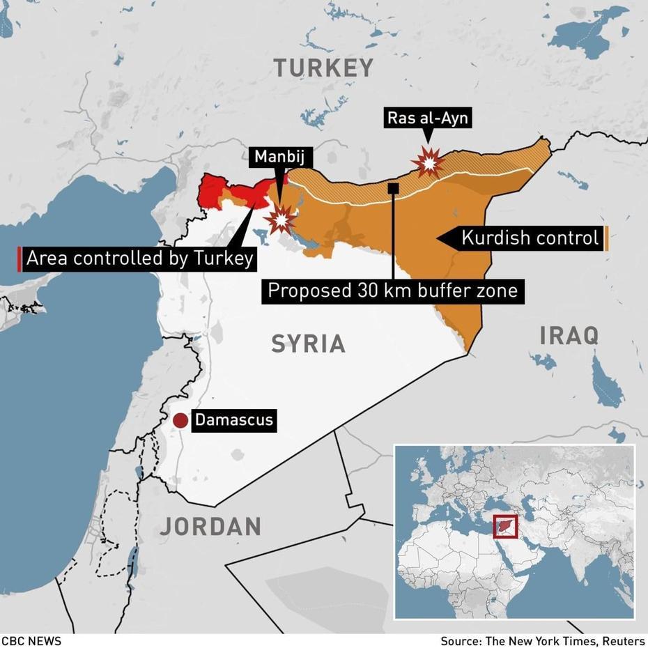 Turkey Wants Syrian Forces To Leave Border Areas, Aide Says | Cbc News, Al Quţayfah, Syria, Bashar Al -Assad, President  Assad