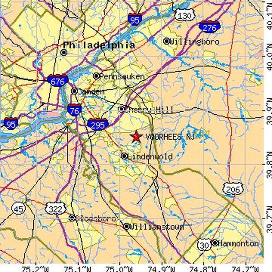 Voorhees, New Jersey (Nj) ~ Population Data, Races, Housing & Economy, Voorhees, United States, Voorhees, United States