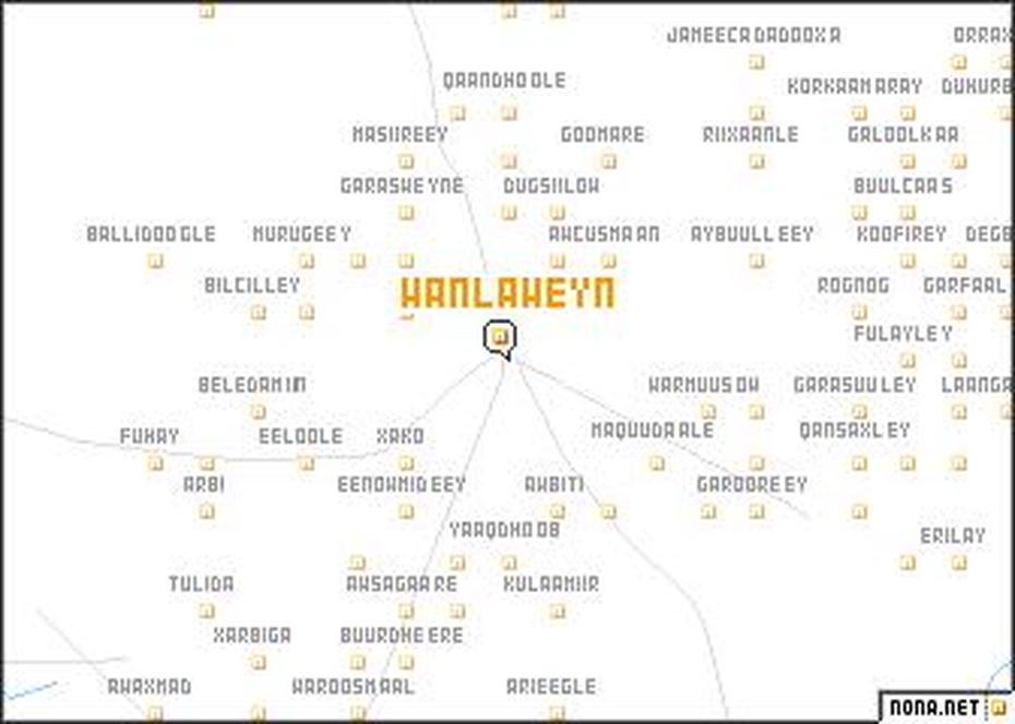 Wanlaweyn (Somalia) Map – Nona, Wanlaweyn, Somalia, Beledweyne, Somalia On Africa