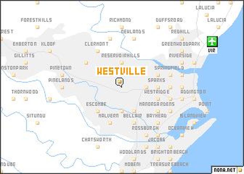 Westville (South Africa) Map – Nona, Westville, South Africa, South African Wine, Cape Province South Africa