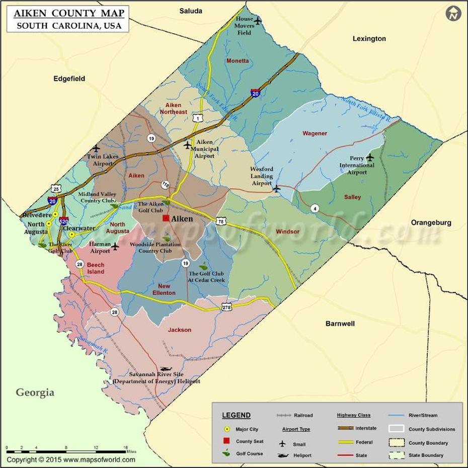 Aiken County Map | Zoning Map, Aiken, United States, Zip Code  Aiken Sc, Hotels Aiken Sc