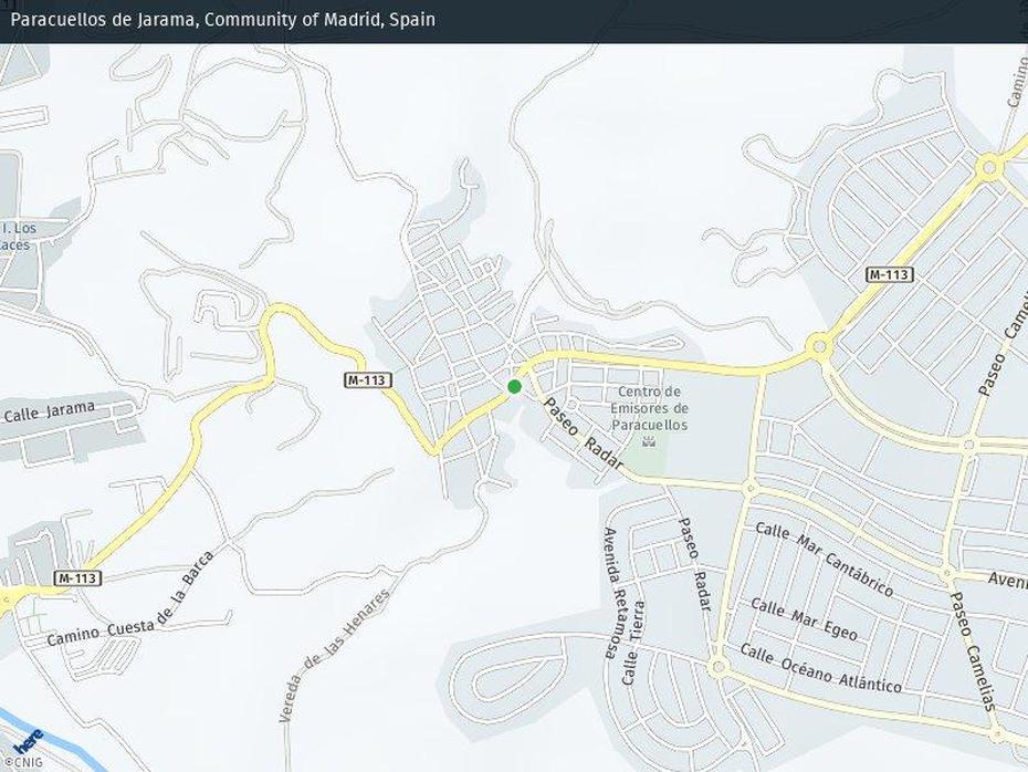 Callejero De Paracuellos De Jarama | Plano Y Mapa. Trafico En Directo, Paracuellos De Jarama, Spain, Colegio  Miramadrid, Matanzas De Paracuellos