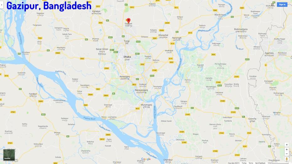 Gazipur Map, Gāzipura, Bangladesh, Gazipur City Corporation, Bangladesh Political