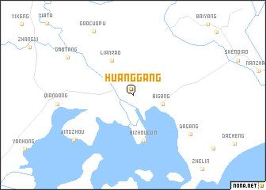 Huanggang (China) Map – Nona, Huanggang, China, Huanggang Hubei, Shenzhen Port