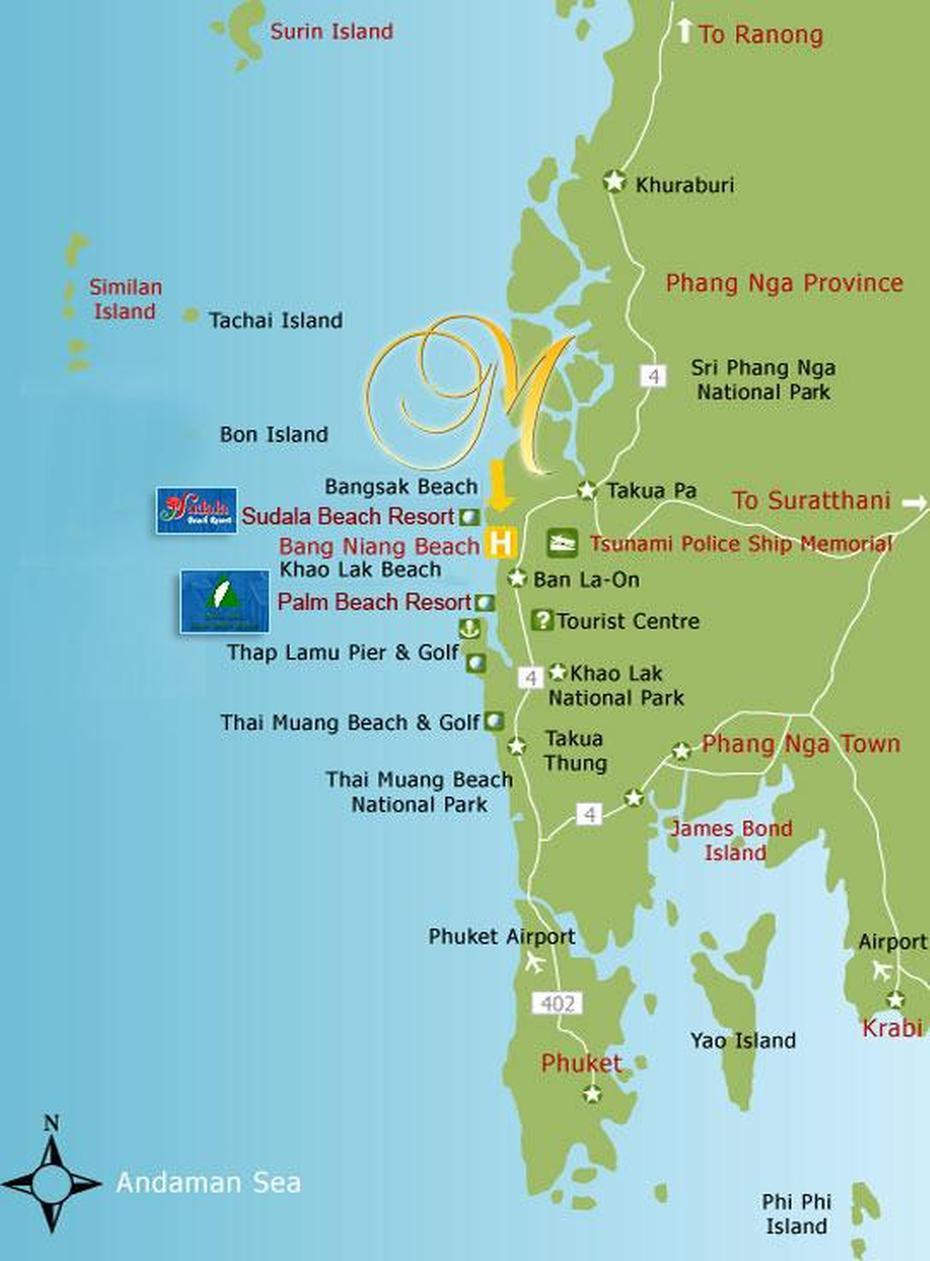 Map Of Thailand Khao Lak – Maps Of The World, Ban Wat Lak Hok, Thailand, Ban Wat Lak Hok, Thailand