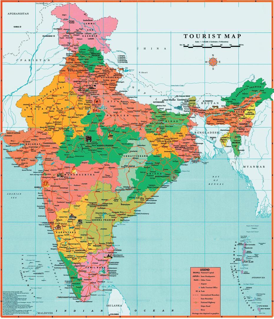 Maps Of India | Detailed Map Of India In English | Tourist Map Of India …, Umargām, India, Umbergaon, English  Label