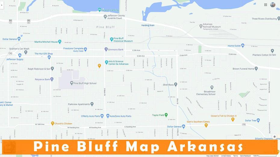 Pine Bluff Arkansas Map, Pine Bluff, United States, City Of Pine Bluff Ar, Pine Bluff Casino